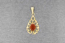 8 Karat (gelb) Vintage Karneol Gold Anh&auml;nger