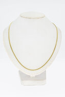 14 Karat Gold Panzer Gliederkette - 51,4 cm