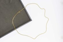 14 Karat Gold Panzer Gliederkette - 51,4 cm