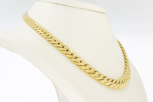 750 Panzer Damen Goldkette - 45,5 cm