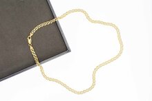 18 Karat bicolor Falkenauge Kette - 50,1 cm