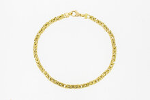 Byzantinisches M&auml;nner Armband 585 Gold - 24,7 cm