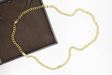 Panzer Halskette 14 Karat Gold - 65,7 cm