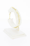 14 Karat Paperclip Goldarmband - 20 cm