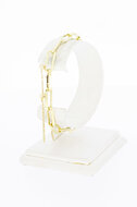14 Karat Paperclip Goldarmband - 20 cm