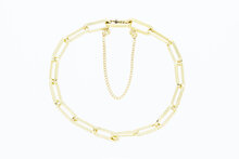 14 Karat Paperclip Goldarmband - 20 cm