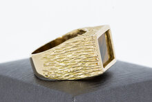 585 Goldring mit Tigerauge - 18,4 mm