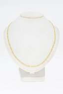 Figarokette 14 Karat Gelbgold - 49,6 cm