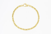 K&ouml;nigsarmband 14 Karat Gold - 22,7 cm