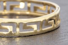 14 Karat Goldene &#039;&#039;Versace style&#039;&#039; Ring - 18,6 mm