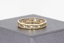 14 Karat Goldene &#039;&#039;Versace style&#039;&#039; Ring - 18,6 mm