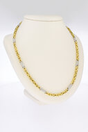Byzantinische M&auml;nnerkette 18 Karat Gelbgold - 74 cm