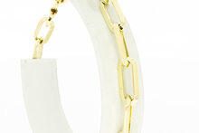 Paperclip Armband 14 Karat - 20,9 cm