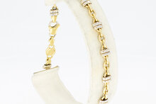 18 Karat Armb&auml;ndchen Gold - 21,6 cm