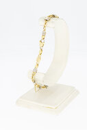 18 Karat Armb&auml;ndchen Gold - 21,6 cm