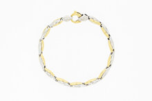 Bicolor Gold 18 Karat Armband - 19,4 cm