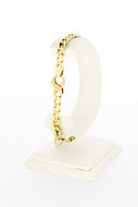 Bicolor 14 Karat Panzer Armband - 21 cm