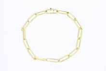 Paperclip Armband 14 Karat - 21,8 cm