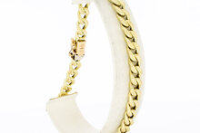 Panzer Armband 585  Gold - 22,7 cm