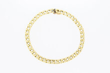 Panzer Armband 585  Gold - 22,7 cm
