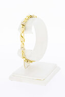Bicolor Anker Armband 18 Karat Gold - 19,1 cm