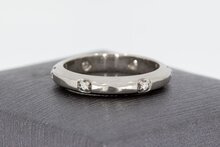 750 Gold Ring mit Diamant - 17,2 mm