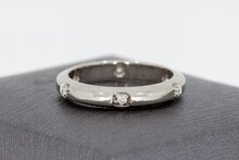750 Gold Ring mit Diamant - 17,2 mm