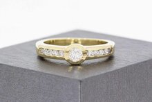 585 gelb Gold Zirkonia Ring - 19,8 mm