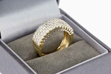 585 Goldring mit Zirkonia - 17,7 mm