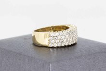 585 Goldring mit Zirkonia - 17,7 mm