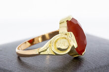 Karneol Goldring bicolor Gold - 18,2 mm