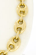 Anker 750 Gelb Goldene Kette - 62,5 cm