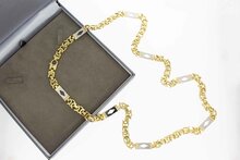 Flache 585 Gold K&ouml;nigskette - 78,5 cm