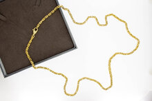 Byzantinische 585 Gold Kette - 80,5 cm