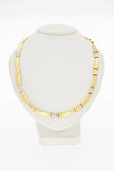 tricolor St&auml;bchen 585 Goldkette - 42,3 cm