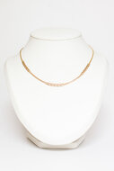 Panzer Damen Halskette Gelbgold - 43,5 cm
