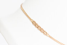 Panzer Damen Halskette Gelbgold - 43,5 cm