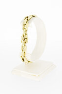 Breites 14 Karat Gold Retro Armband - 20 cm