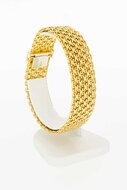 Breites 14 Karat Gold Retro Armband - 20,1 cm