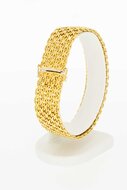 Breites 14 Karat Gold Retro Armband - 20,1 cm