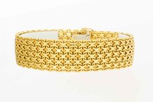 Breites 14 Karat Gold Retro Armband - 20,1 cm