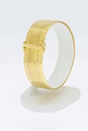 Breites Vintage Gliederarmband 750 Gold - 18,2 cm