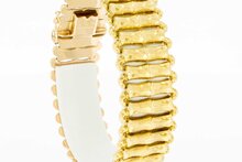 Breites Vintage Gliederarmband 750 Gold - 18,9 cm