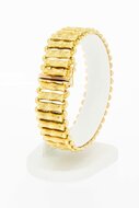 Breites Vintage Gliederarmband 750 Gold - 18,9 cm