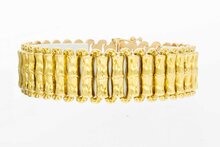 Breites Vintage Gliederarmband 750 Gold - 18,9 cm