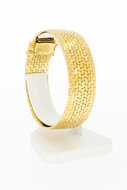 Breites Vintage Gliederarmband 750 Gold - 19,2 cm