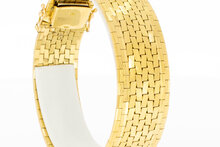 Breites Vintage Gliederarmband 750 Gold - 19,2 cm