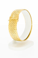 Breites Vintage Gliederarmband 750 Gold - 19,2 cm
