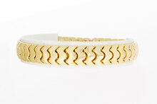 14 Karat Gold flaches Armband - 20,6 cm