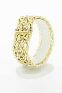 Breites Armband 14 Karat Gold - 19,6 cm